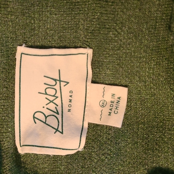 Bixby Nomad (StitchFix) Green Midweight Henley for Men - Picture 2 of 4
